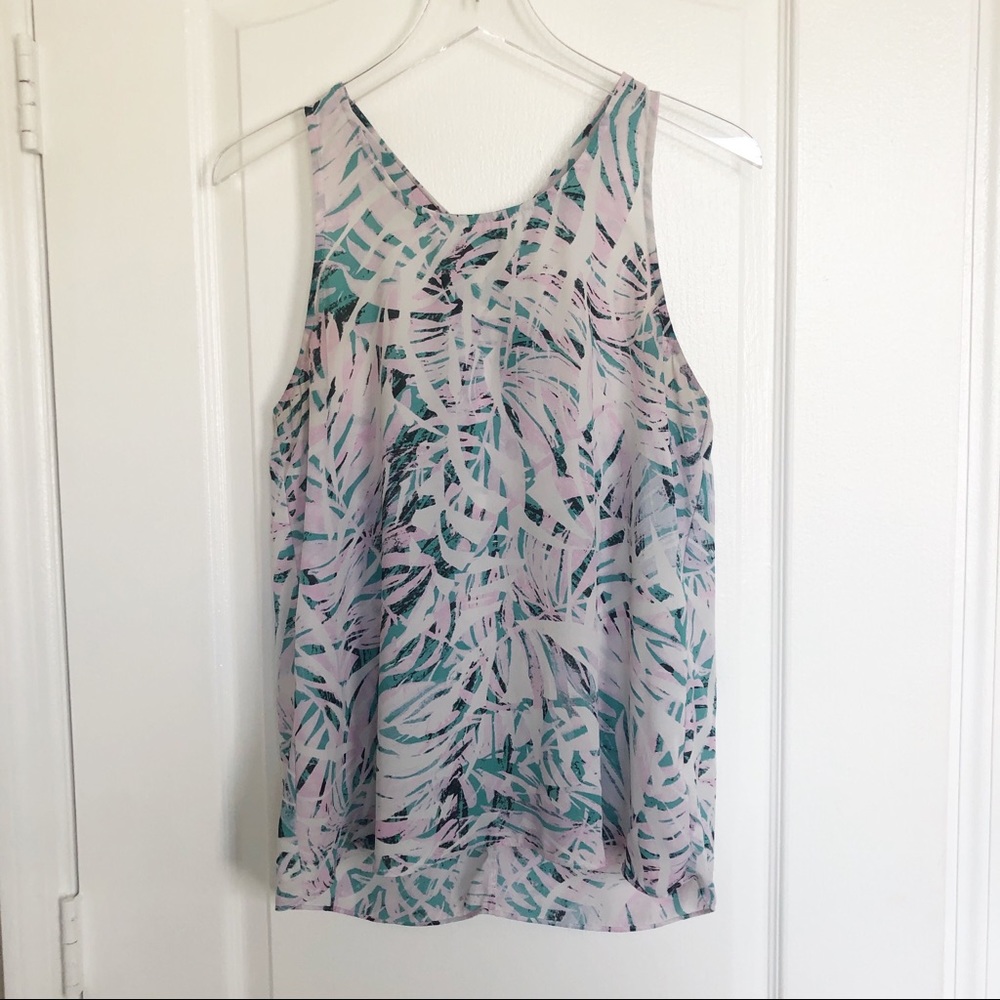 CYNTHIA ROWLEY Sleeveless Blouse Size M